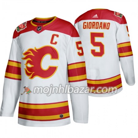 Dresovi Calgary Flames Mark Giordano 5 Adidas 2019 Heritage Classic Bijela Authentic - Muške Dresovi Calgary Flames Mark Giordano 5 Adidas 2019 Heritage Classic Bijela Authentic - Muške